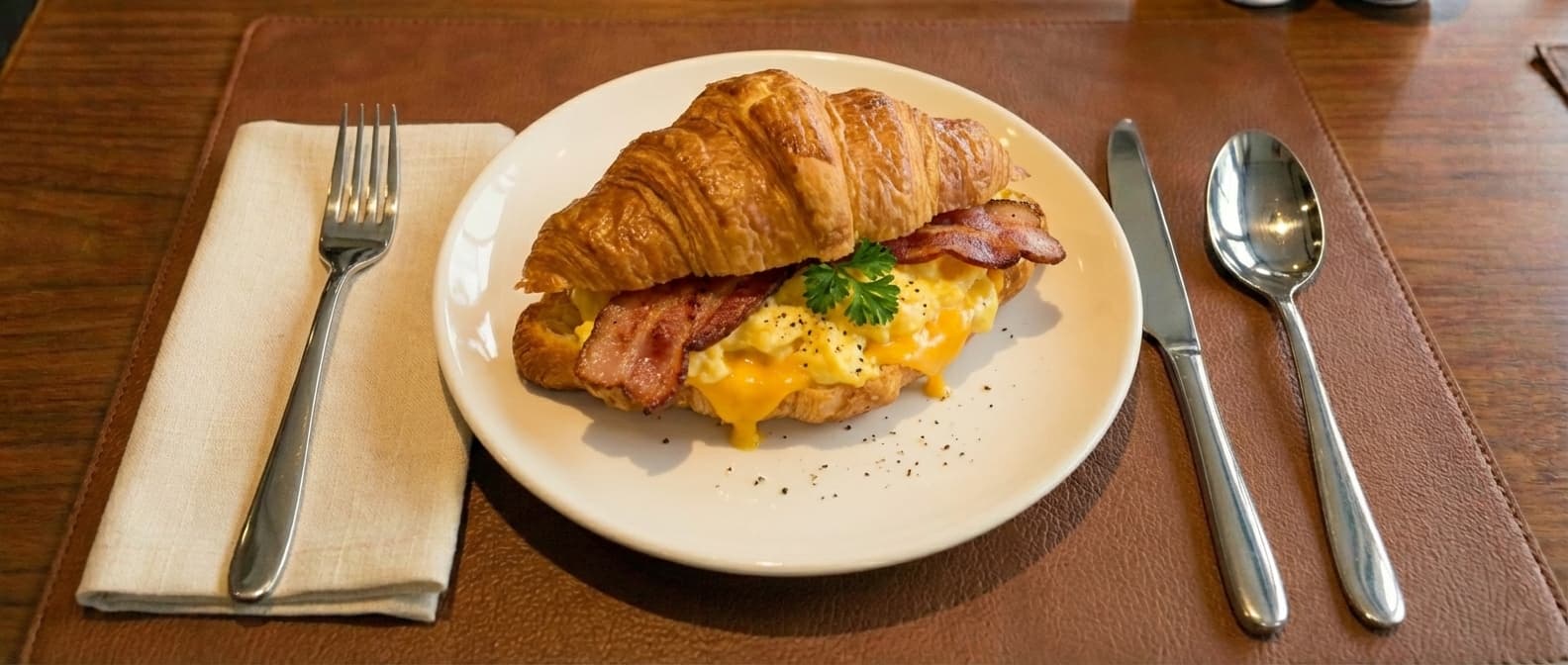 Omelette & Croissant