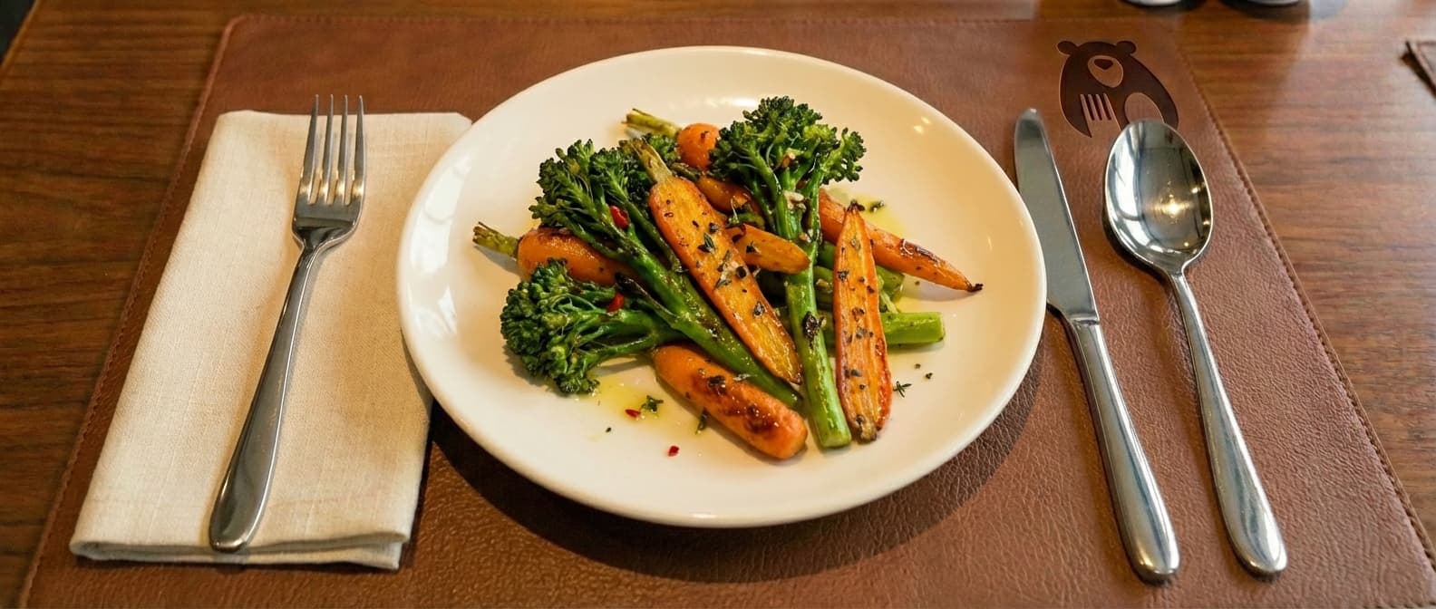 Broccolini and Baby Carrots