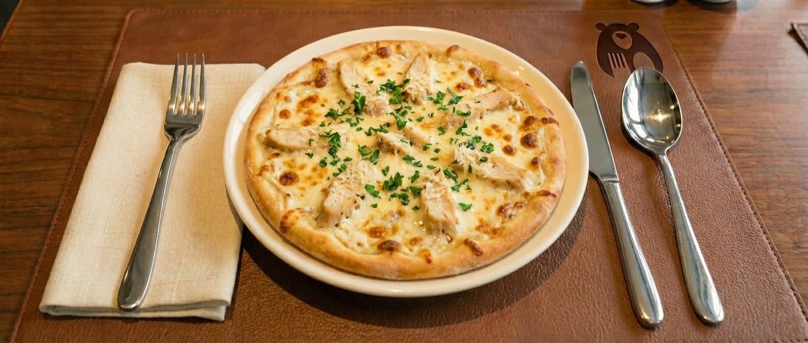 Chicken Alfredo Pizza