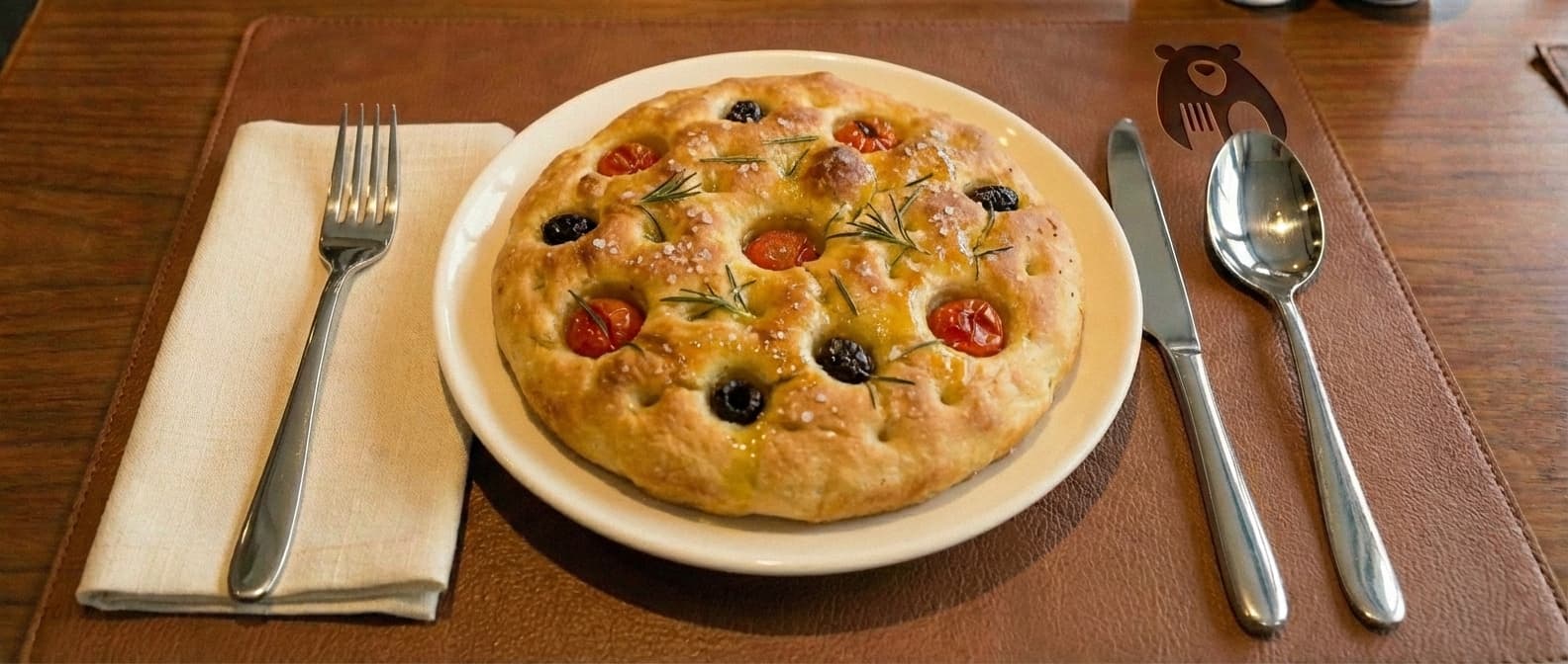 Focaccia cu Roșii Cherry