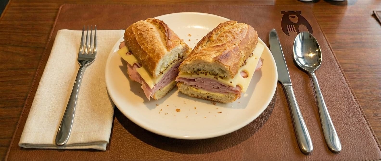 Ham And Emmentaler Sandwich