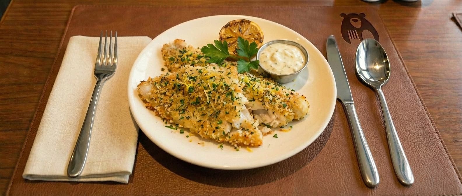Herb-Crusted Perch Fillet