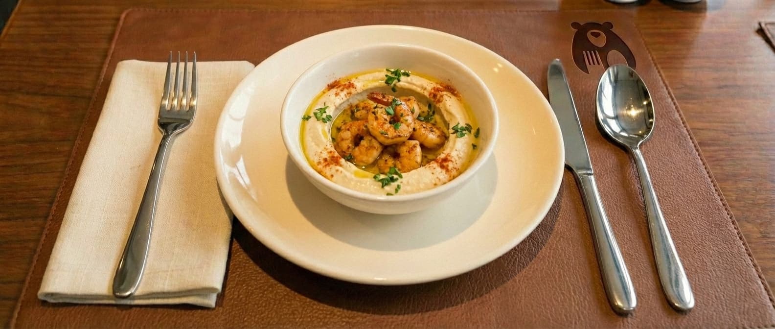 Hummus with Shrimp