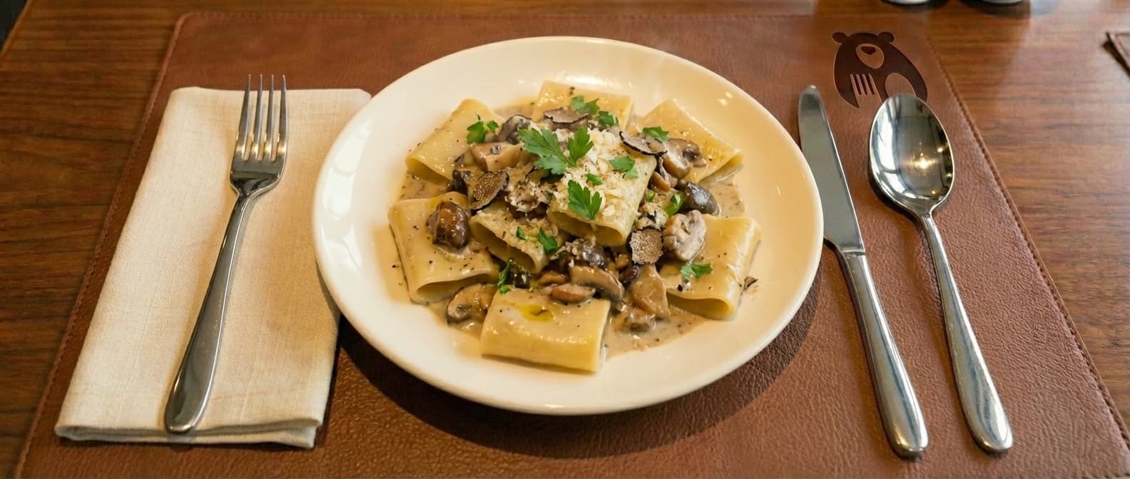 Paccheri Con Salsiccia E Tartufo
