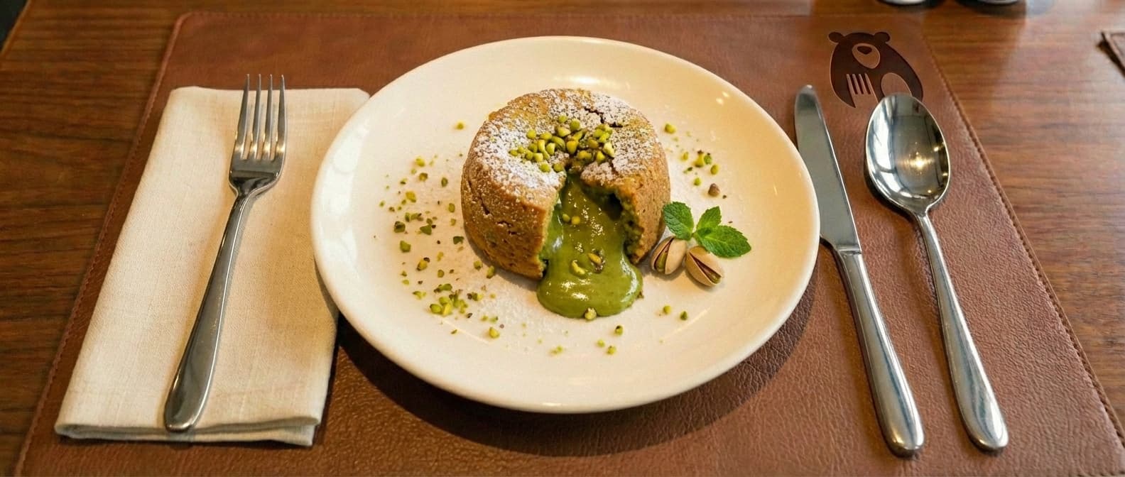 Pistachio Lava Cake