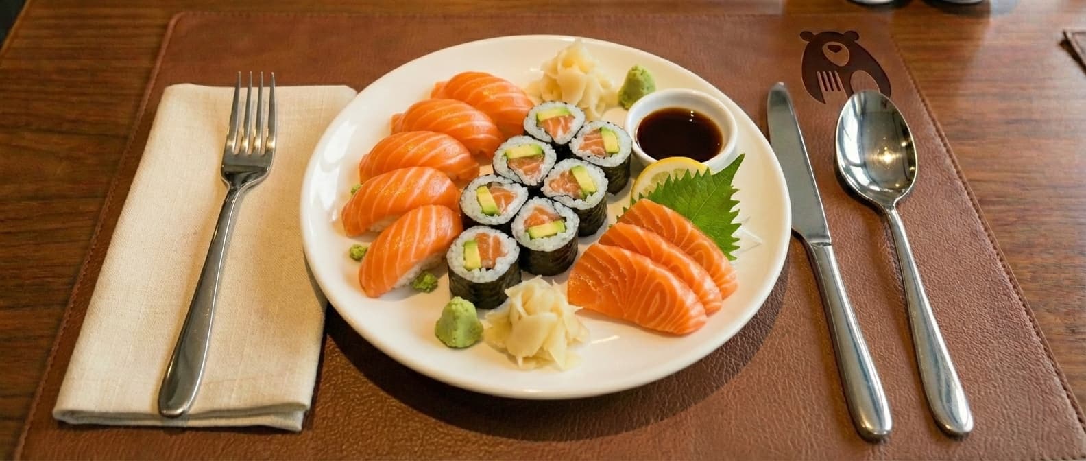 Salmon Sushi Set