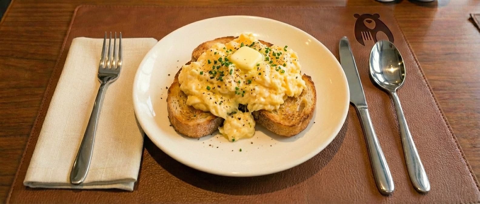 Scrambled Eggs on Toast