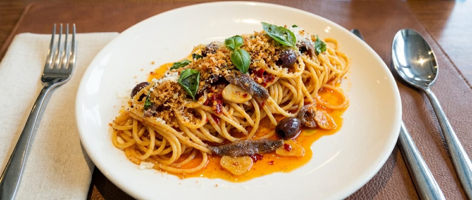 Spaghettii Al Pesto E Bufala