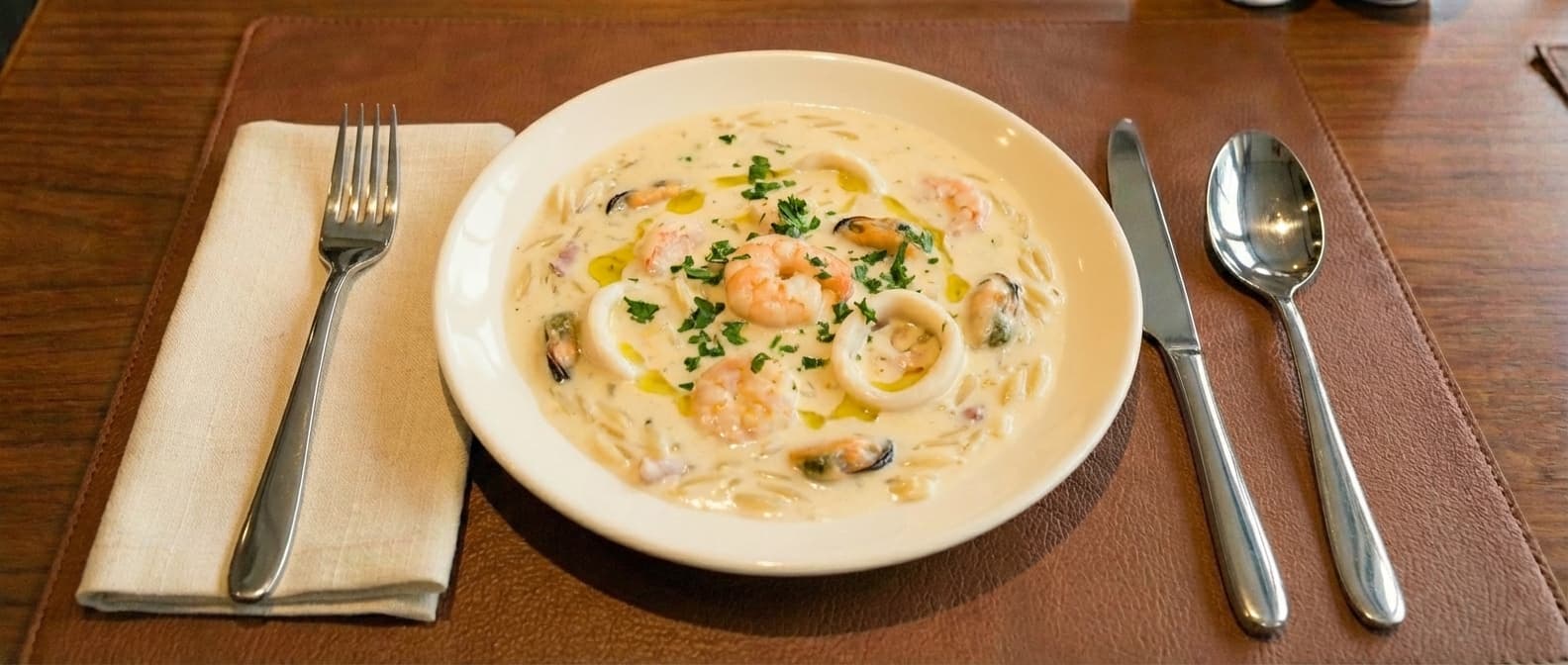 Supă Cremă de Fructe de Mare