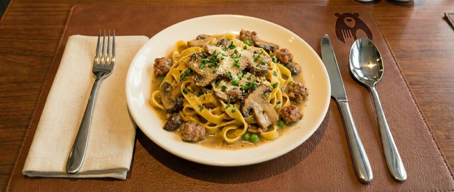 Tagliatelle alla Boscaiola