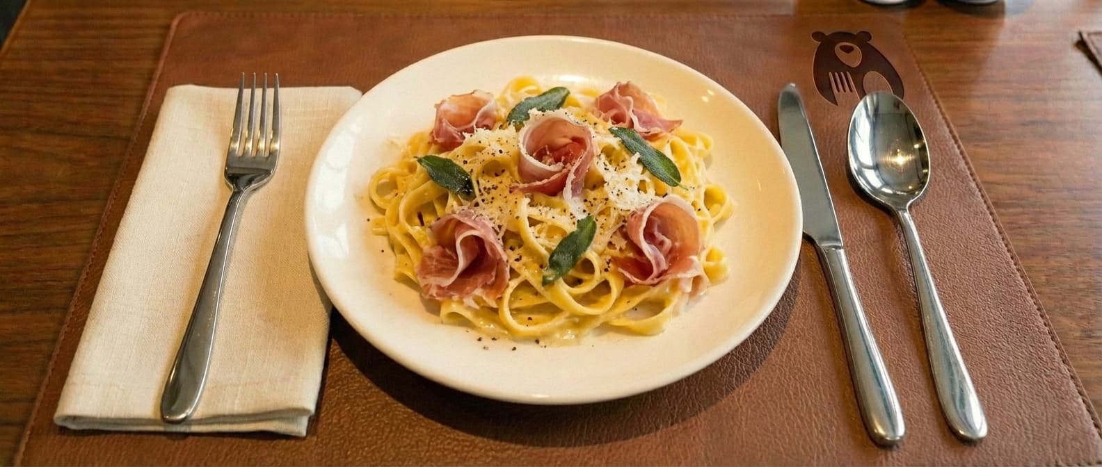 Tagliatelle col Prosciutto