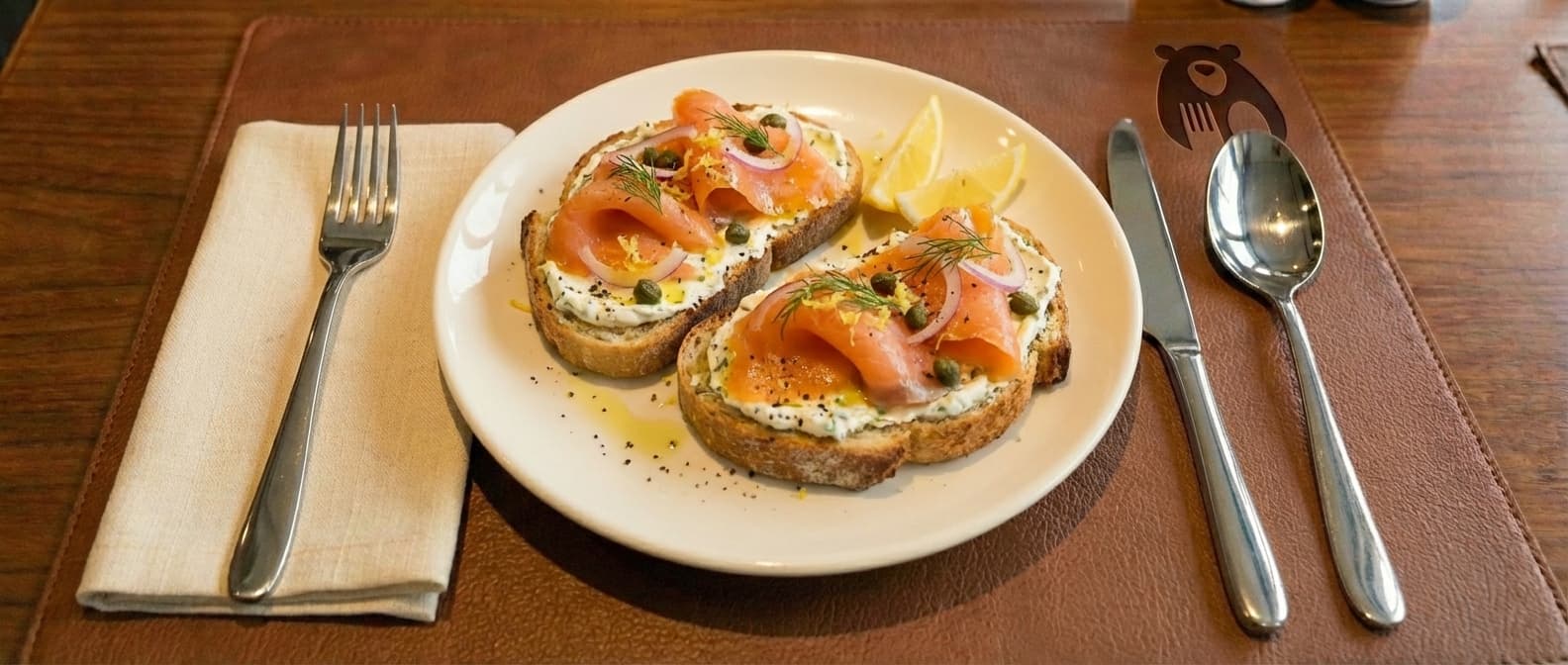 Tartine cu Somon Afumat