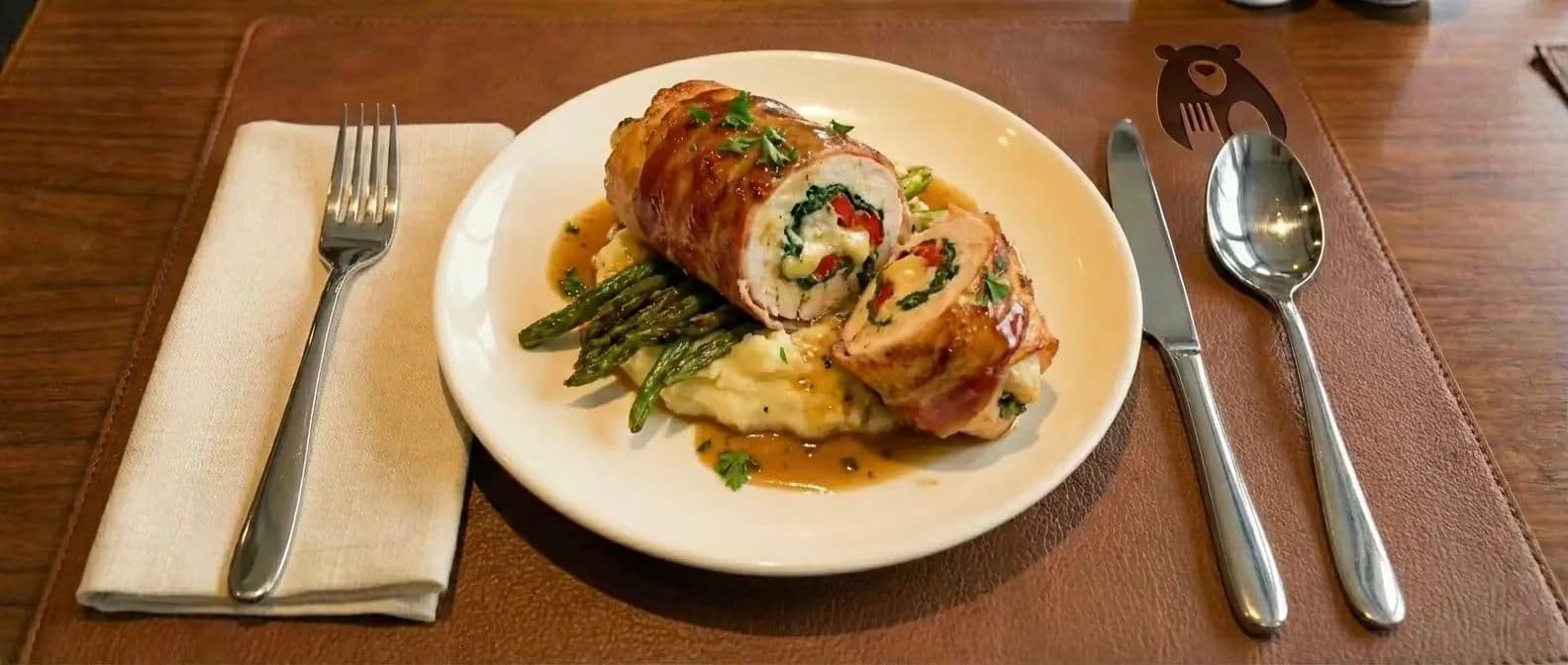 Chicken Breast Roll Filled With Mozzarella