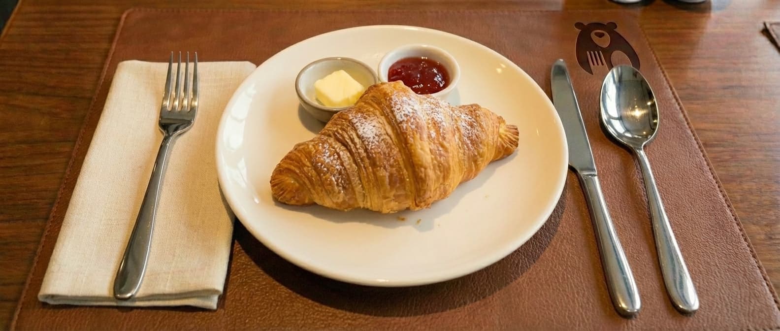 Croissant Delight With Vanilla Cream